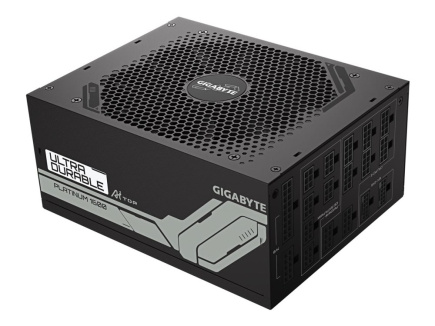 GIGABYTE UD1600PM PG5 AI TOP Power Supply - PCIe 5.0, 80 PLUS Platinum, Fully Modular Design, 120mm Fan, ATX 3.1 compatible, EU Plug