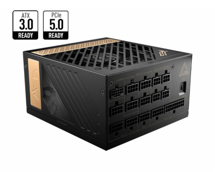 MSI MEG AI1300P PCIE5 power supply unit 1300 W 24-pin ATX ATX Черный