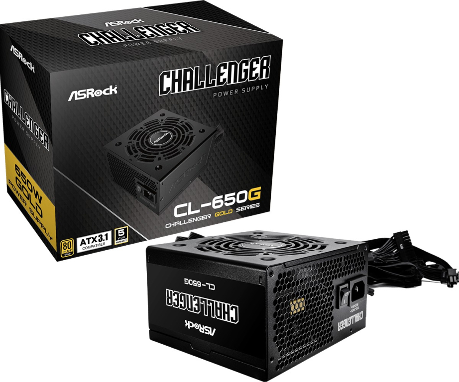Tootefoto - ASRock Challenger Series CL-650G 650W ATX 80+ Gold black retail